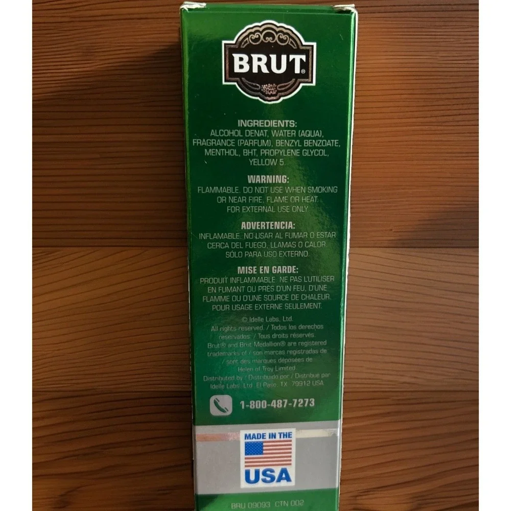 Brut Special Reserve Cologne 3 oz Spray forMen Vintage Glass Bottle New In Box